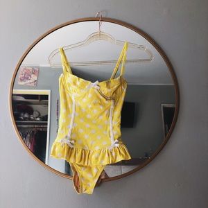 Moschino Swimwear Yellow Polka-Dot Bikini
